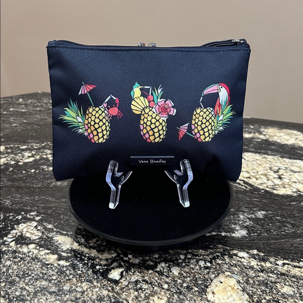 Dark Navy Blue Pineapple Pouch - Sips Gettin' Real - Picture 2 of 5